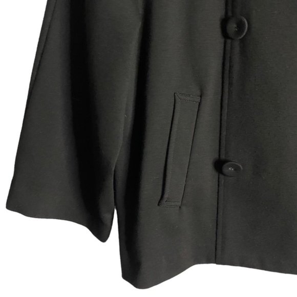 Rafaella Petites Women's Black Button Blazer Jacket - Picture 4 of 7